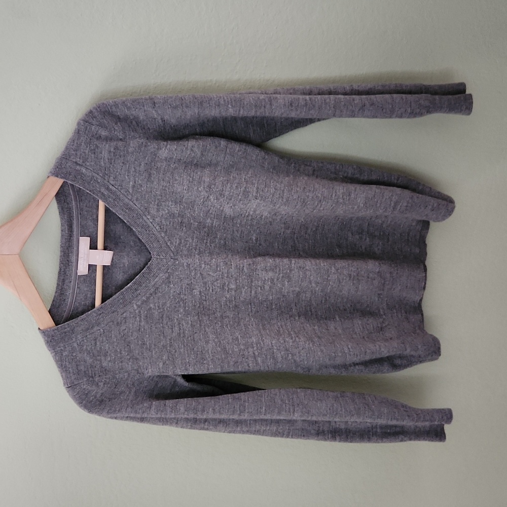 Banana republic gray extra fine merino sweater